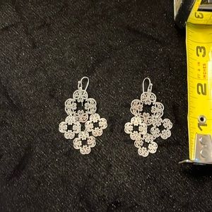 Lia Sophia silver earrings